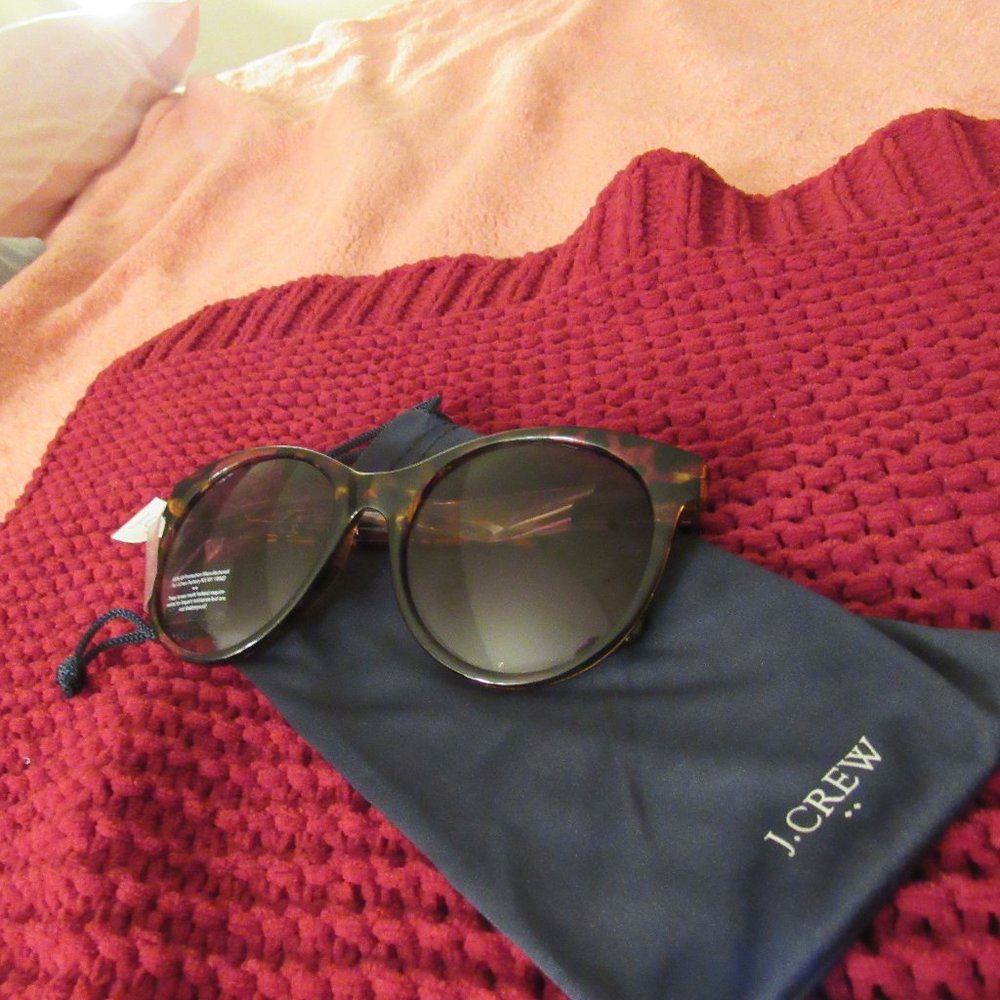 JCREW Tortoise Shell Oversized Sunglasses Round